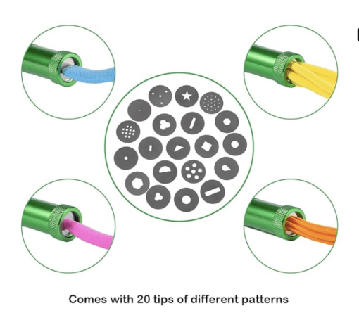 Stainless Steel Clay Extruder Sugar Paste Extruder Cake Fondant Decorating Tool Set - Image 2